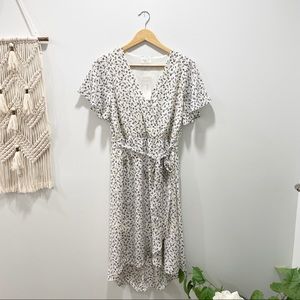NWT Sienna Sky floral hi-lo fauxwrap sundress sz M